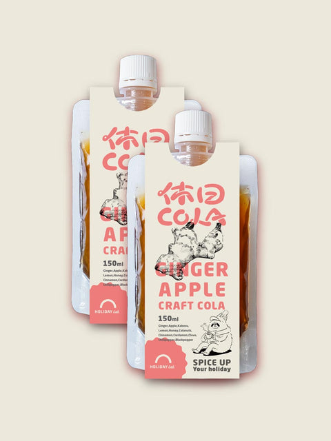 休日COLA GINGER APPLE パウチ 150ml【2本】